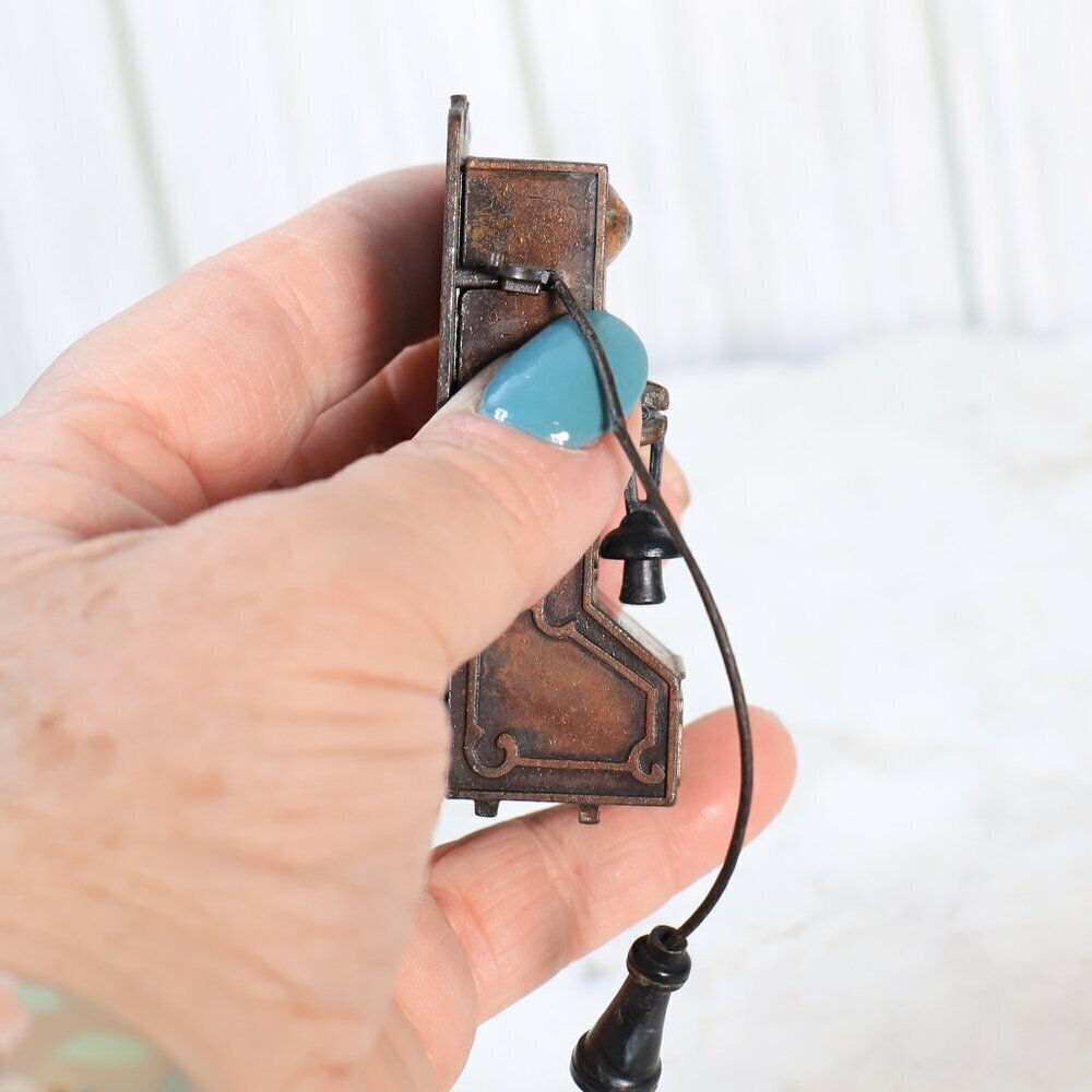 Vintage 1976 Durham Industries Die Cast Metal Miniature Telephone - Picture 8 of 9